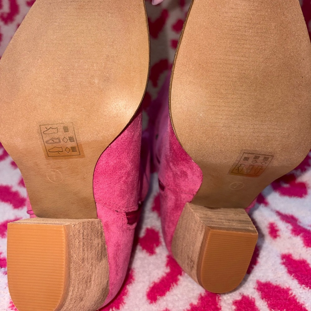 Arisa Pink Suede Women's Boots - Picture 6 of 10